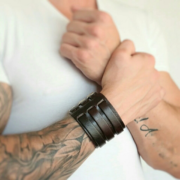 Other - NEW GENUINE LEATHER WRISTBAND